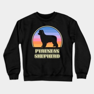 Pyrenean Shepherd Vintage Sunset Dog Crewneck Sweatshirt